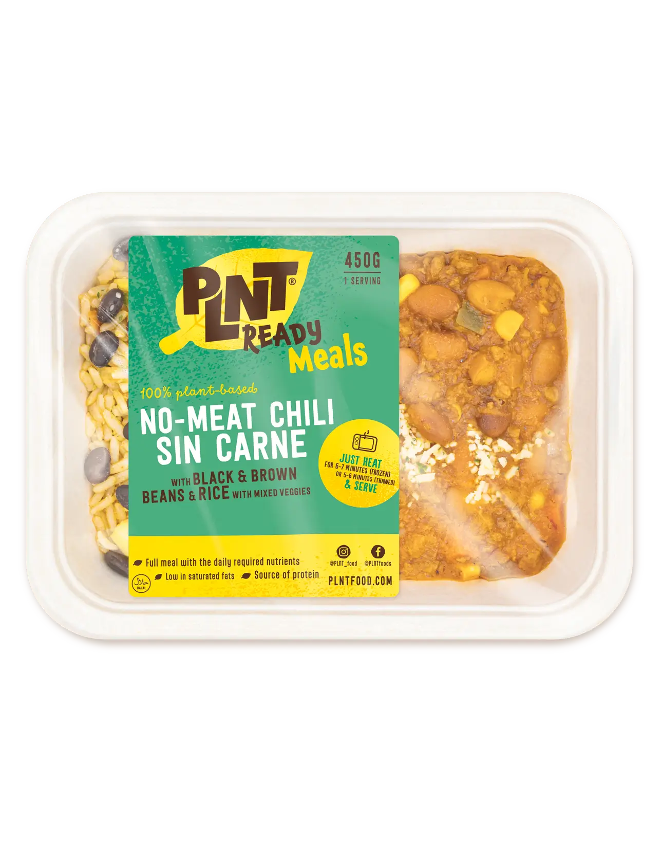 PLNT - Ready Meal No-Meat Chili sin Carne (DE)