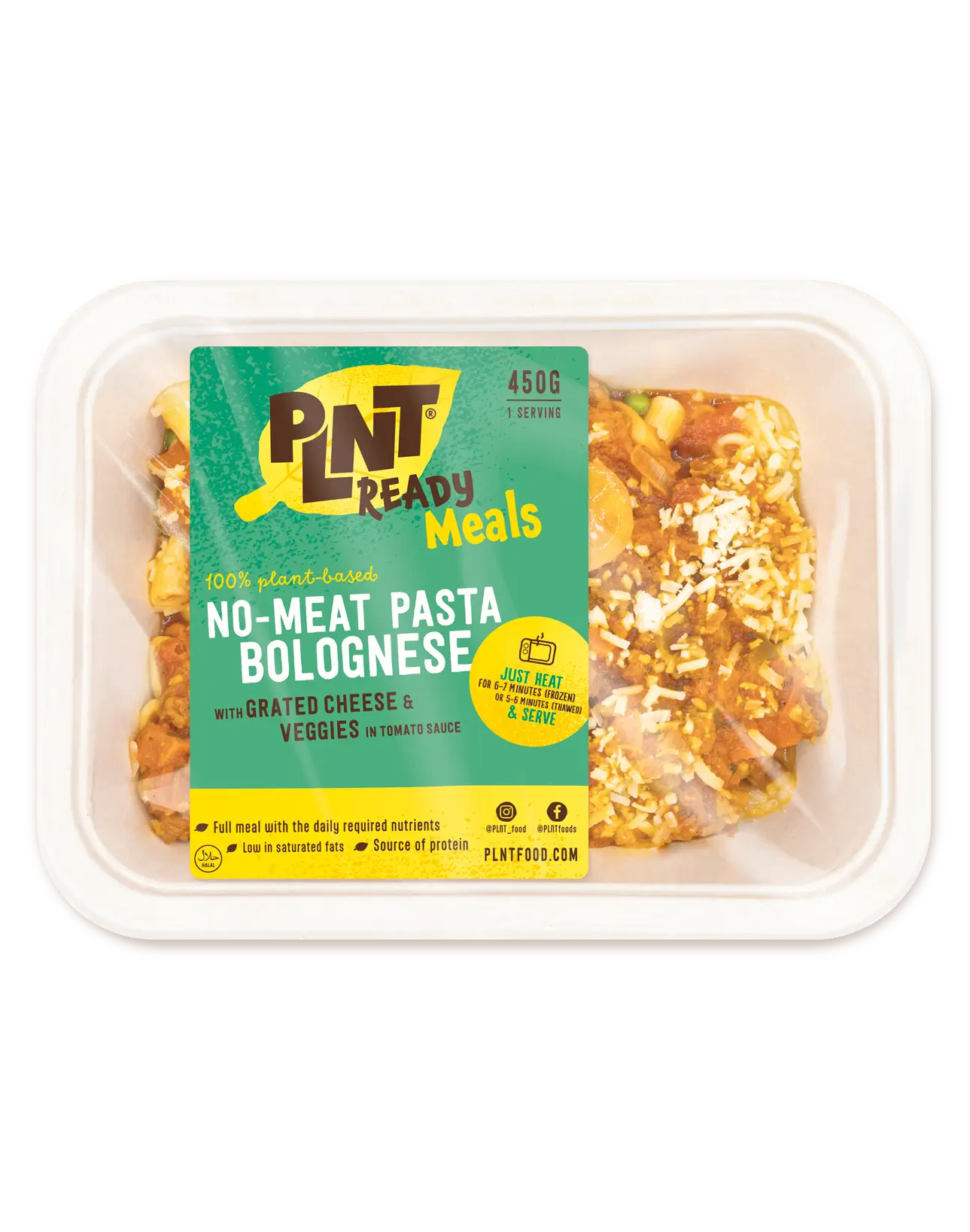 PLNT - Ready Meal No-Meat pasta bolognese (DE)