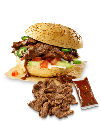 Pulled Beef & Soße