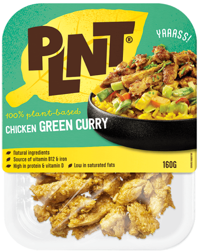 PLNT - Plant-based Chicken Green Curry DE